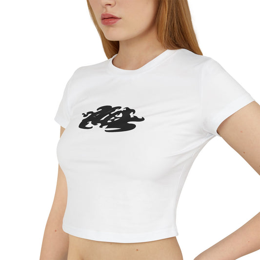 Women's "ALOE" Logo Baby Tee