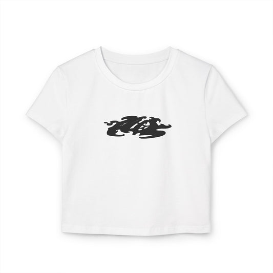 Women's "ALOE" Logo Baby Tee