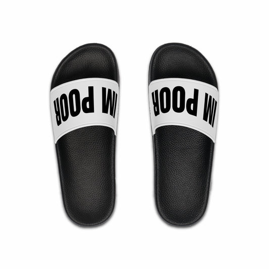 I'm Poor Men's Slide Sandals - Casual Summer Footwear