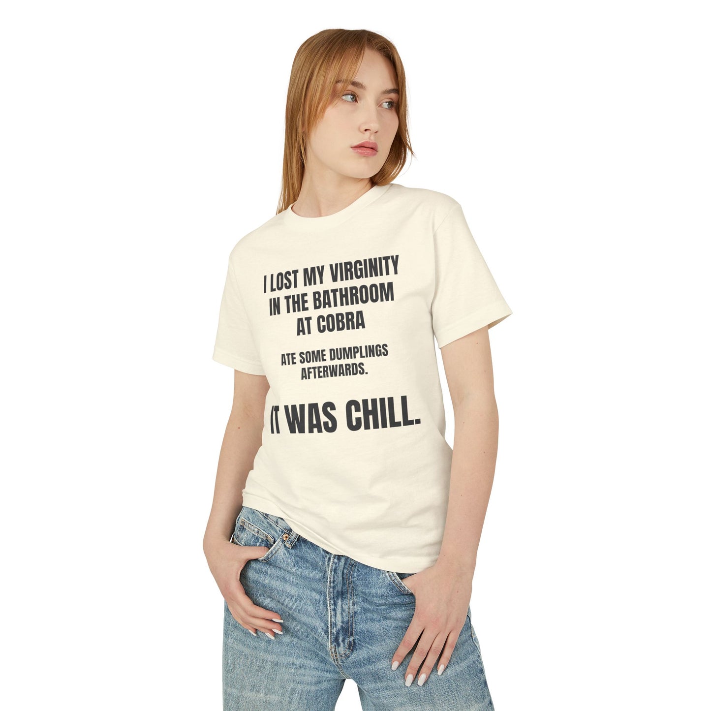 Humorous Vintage Tee - 'I Lost My Virginity at Cobra'